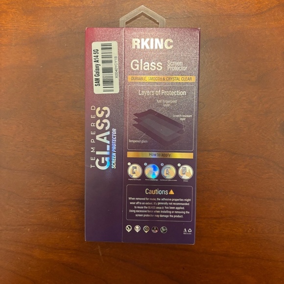 RKINC Tempered Glass Screen Protector Samsung Galaxy A14 5G NEW - Picture 3 of 5